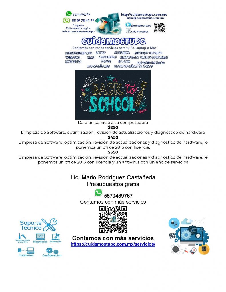SERVICIOS BACKTOSCHOOL
