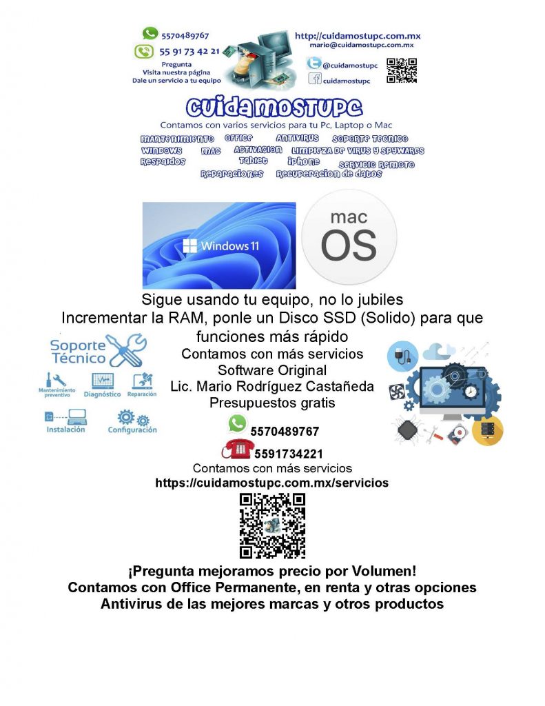 WINDOWS y MAC